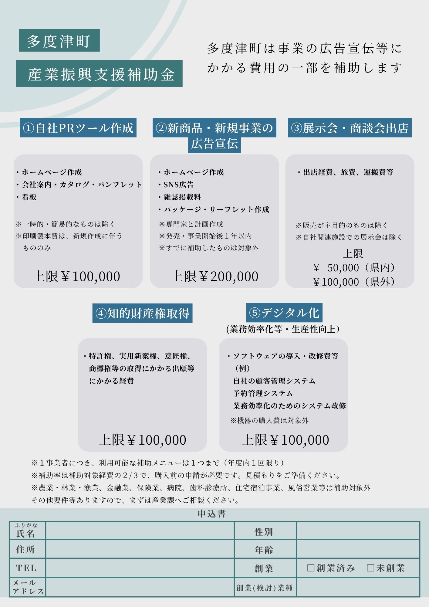 第13回たどつ創業セミナーチラシ(裏)